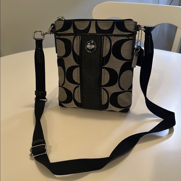 Coach Black and Gray Crossbody Bag - Picture 1 of 4